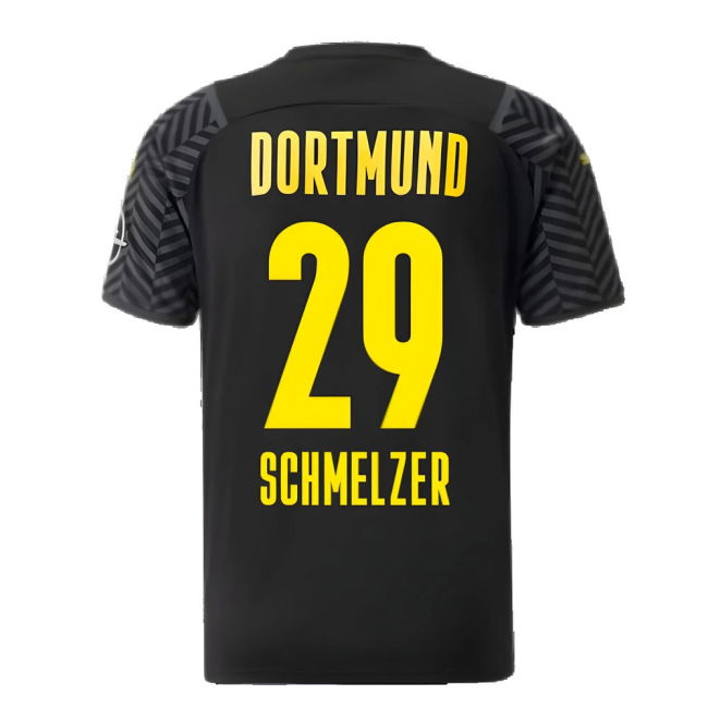 2021-2022 BVB Away Shirt (SCHMELZER 29) Durable Stitching