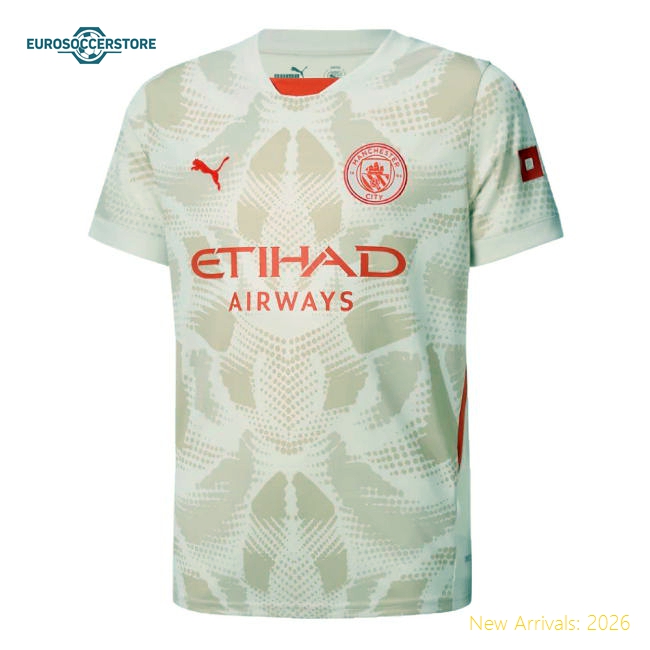 Man City Kids High-quality Jersey Puma Drycell Stretchy