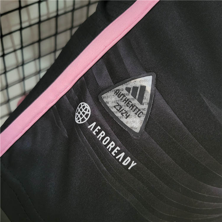 Quick Dry AUTHENTIC INTER MIAMI 2023 AWAY BLACK MATCH SHIRT