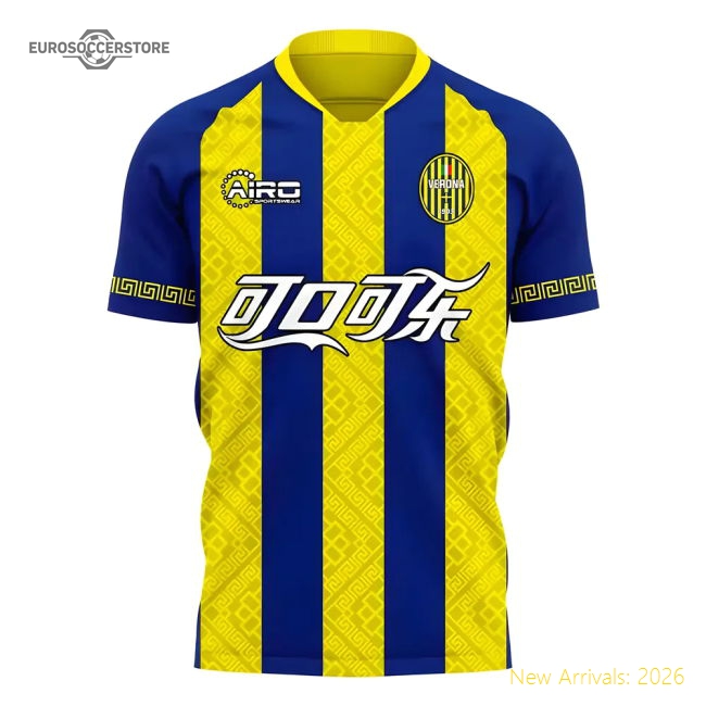 Supporter Hellas Verona 2025-2026 Home Concept Football Kit (Airo) -
