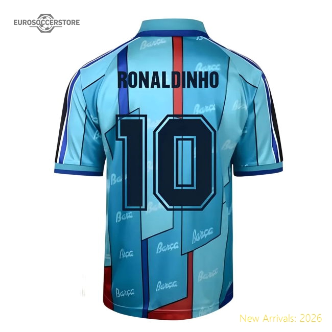 Barcelona La Liga Ronaldinho Home First-class Jersey Adidas Climacool