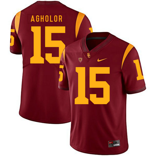 Men's None Red 2024 official licensed Nelson Agholor #15 match worn