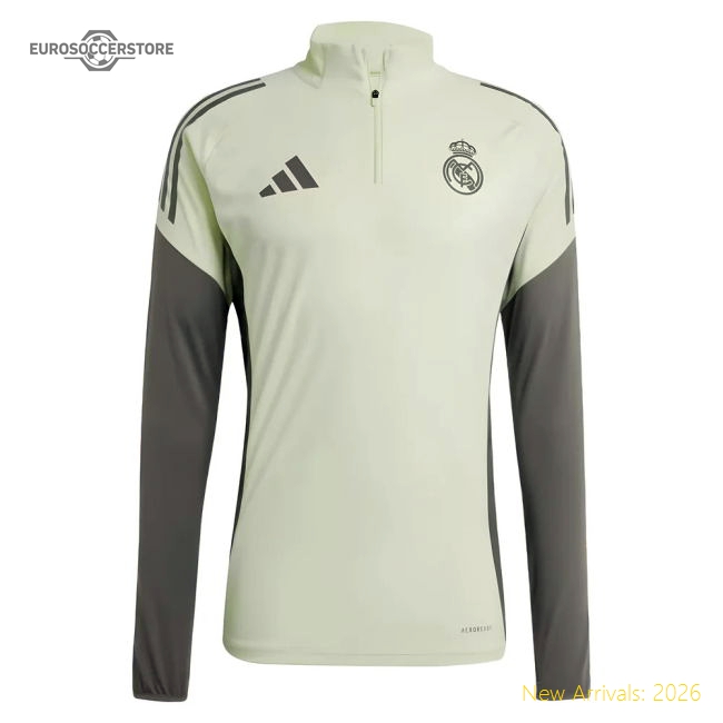 Best-Selling 2025-2026 Real Madrid Training Top (Almost Lime)