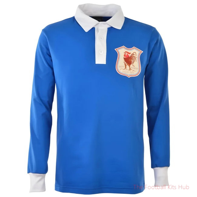 Men France 1924 Retro Rugby Shirt UEFA Euro