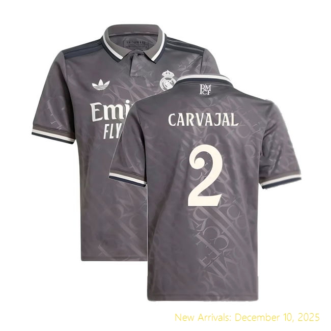 2024-2025 Real Madrid Third Shirt - Durable Kit (Carvajal 2) - Kids...
