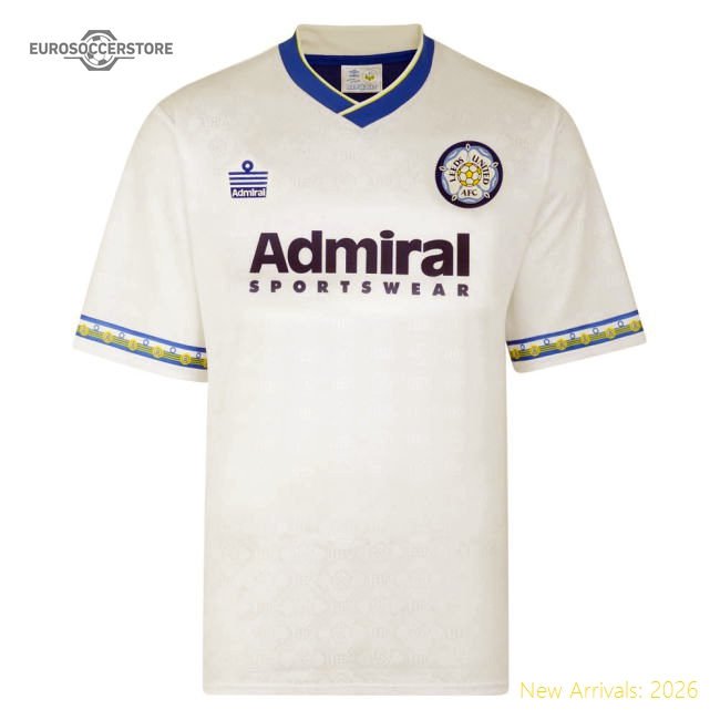 Score Draw Leeds United 1993 Admiral Retro Football Shirt (VIDUKA 9)