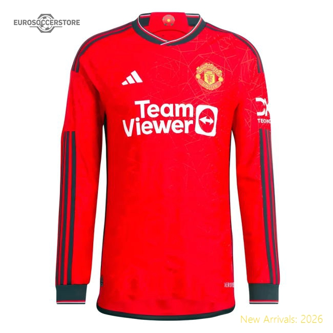 2023-2024 Man Utd Long Sleeve Home Shirt