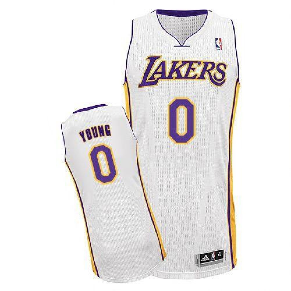 Budget-Friendly Men's LA Lakers #0 Nick White Basketball Jersey