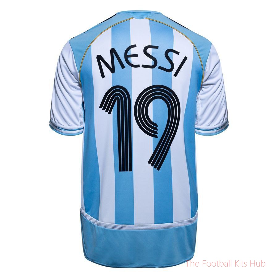 Argentina Home Shirt 2006 Messi 19