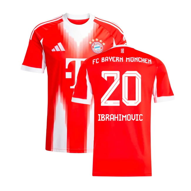 2025-2026 Bayern Munich Home Shirt (Ibrahimovic 20) Quick Dry