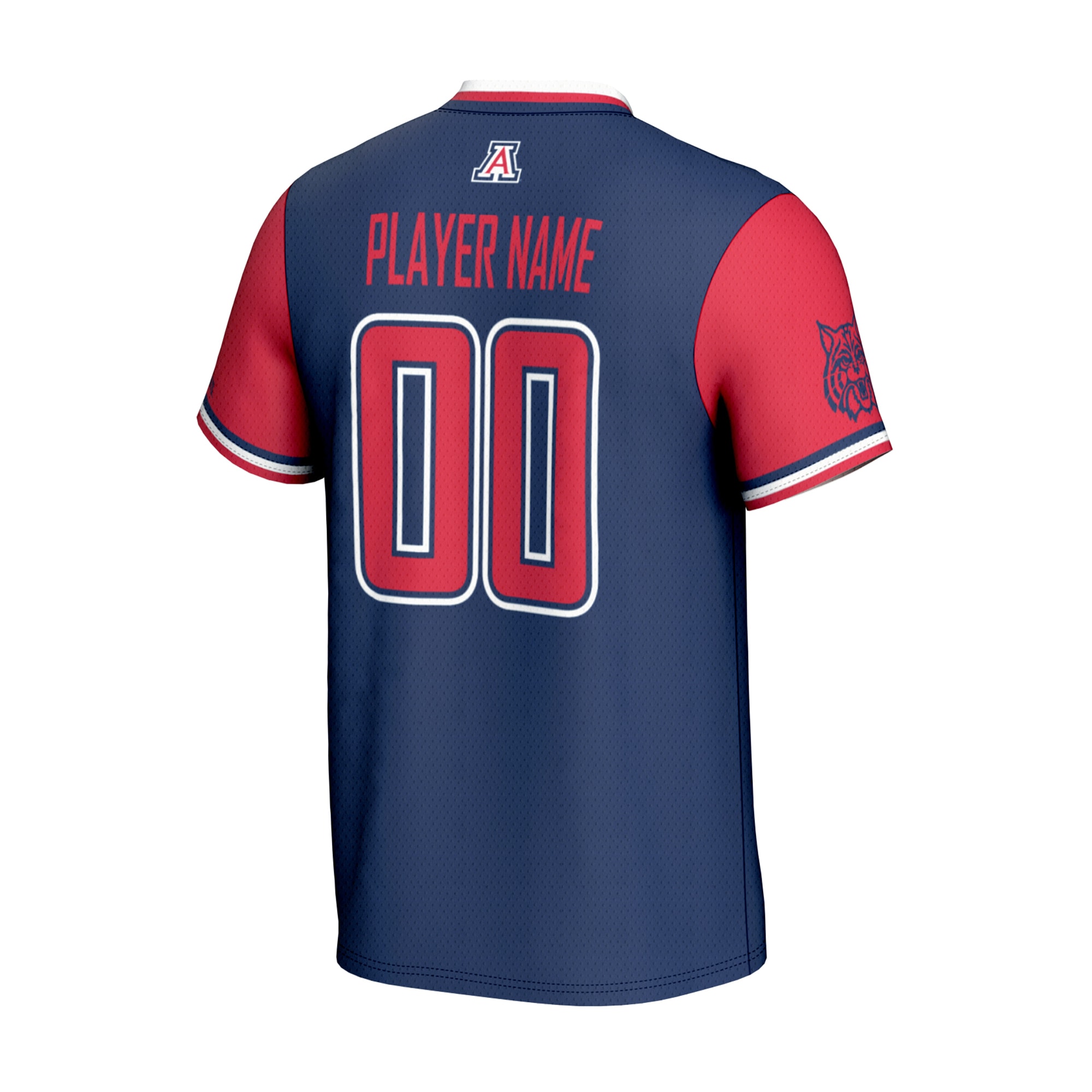 [NJP] Arizona Wildcats GameDay Greats Youth NIL Pick-A-Player Lightweight Collegiate Softball Fashion Jersey - Navy