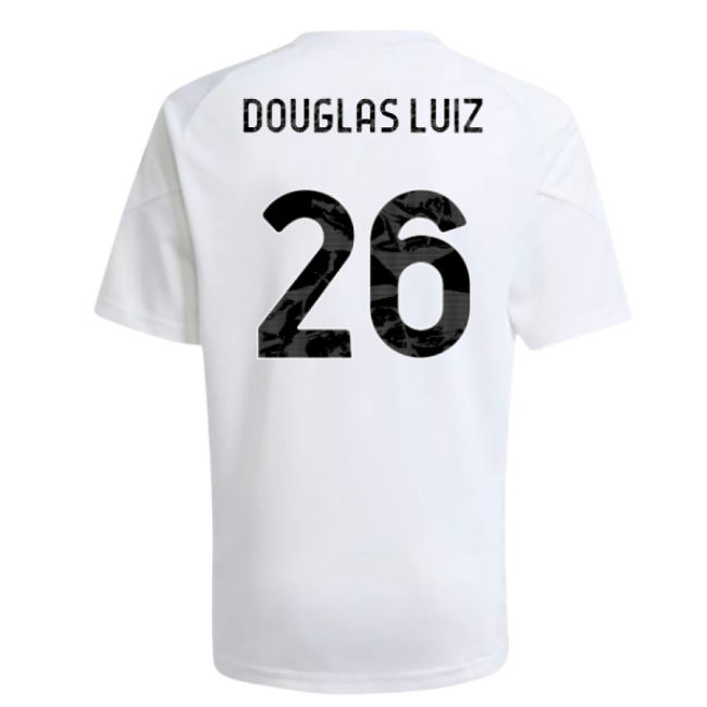 2025-2026 Juventus Training Shirt (White) - Kids (Douglas Luiz 26)