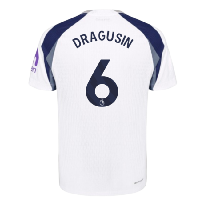 2025-2026 Tottenham Hotspur Authentic Home Kit (Dragusin 6)