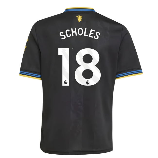 Premium Quality Replica Football Man Utd Third Shirt Kids Scholes ...
