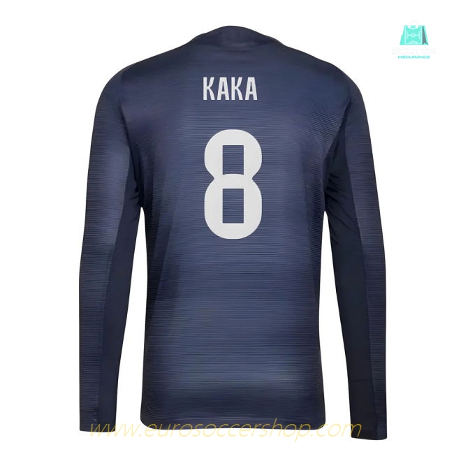 2025-2026 Real Madrid Authentic Long Sleeve Away Shirt (Kaka 8)