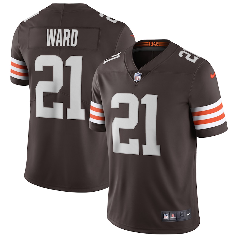 None Denzel Ward CLE Browns Iconic Game-Ready Jersey Football Apparel