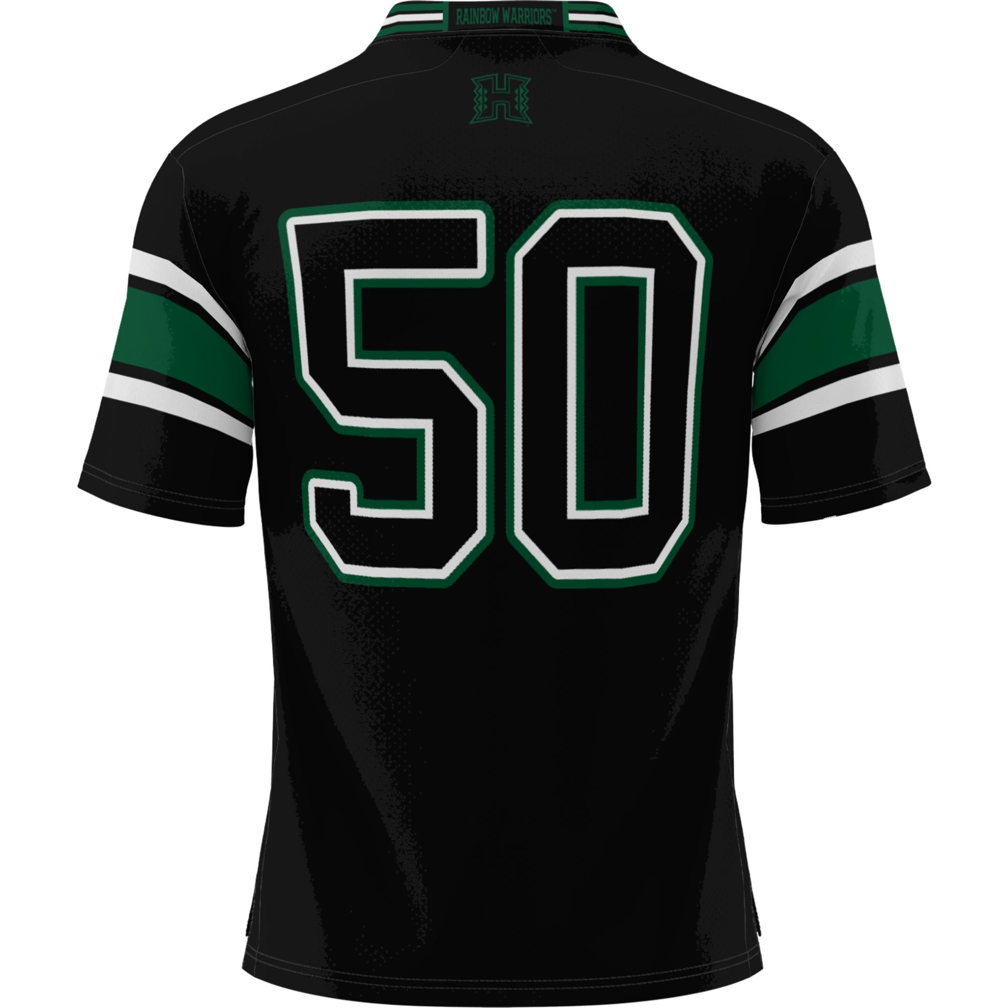 #50 Hawaii Rainbow Warriors GameDay Greats Youth 26/27 Football Jersey - Black