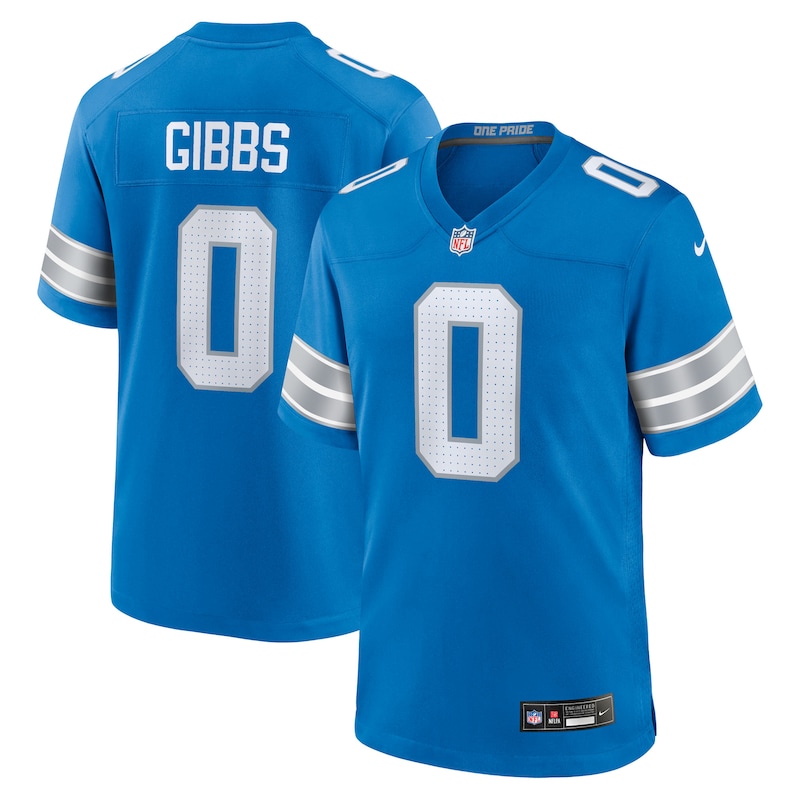 None Jahmyr Gibbs DET Lions Dynamic Premium Jersey Game Day Wear