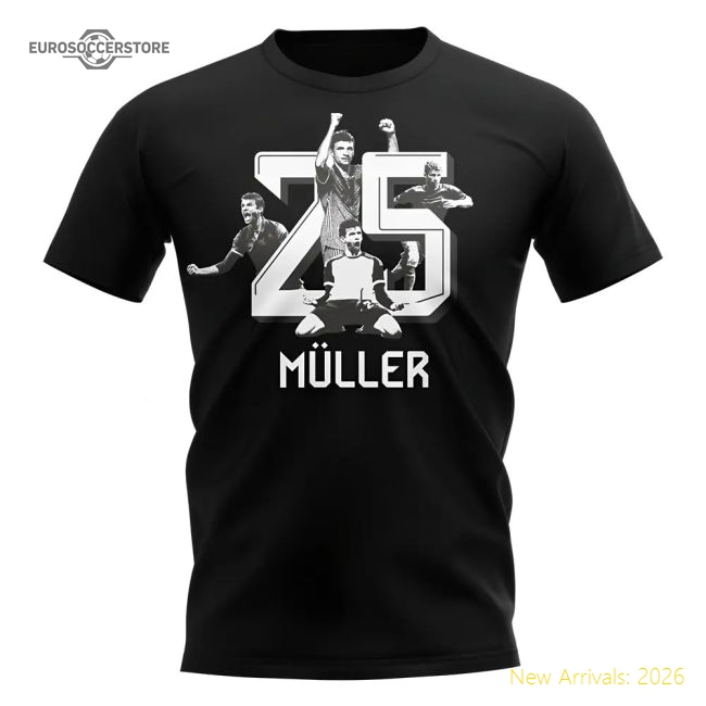 Official Thomas Muller Bayern Munich 25 T-Shirt (Black)