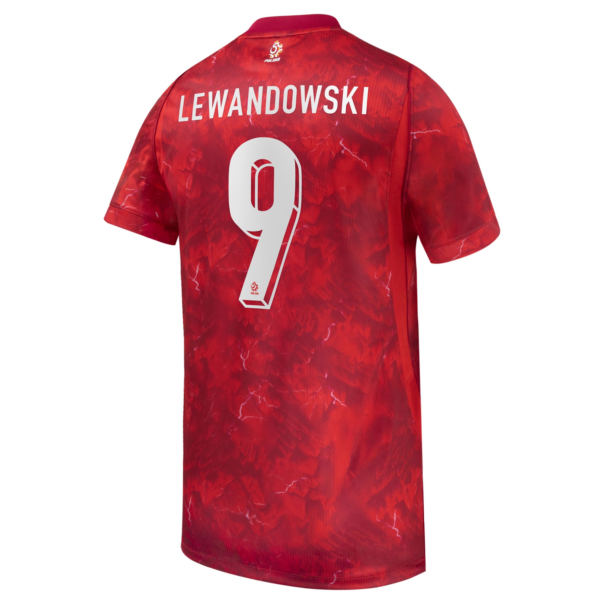 [SJH] Robert Lewandowski #9 Poland National Team 2026 Away Stadium Replica Jersey - Red