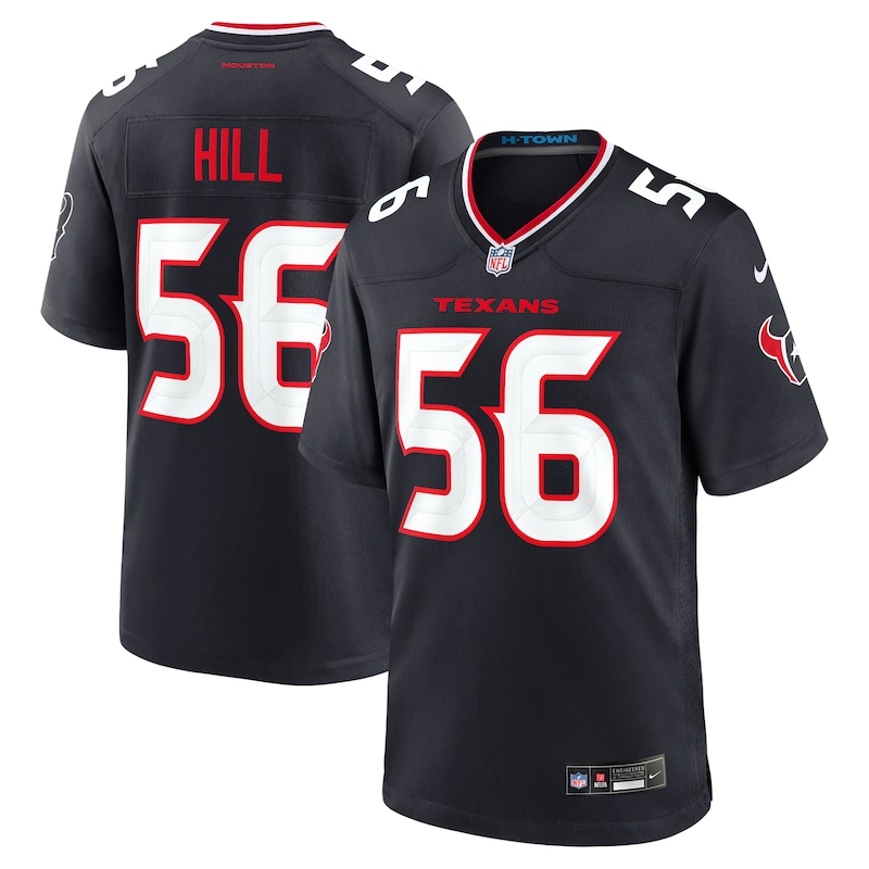 None Jamal Hill Pro Bowl HOU Texans Top-Grade Jersey Football Apparel