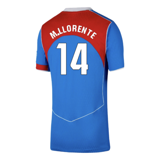 2025-2026 Atletico Madrid Authentic Change Jersey (mllorente 14)