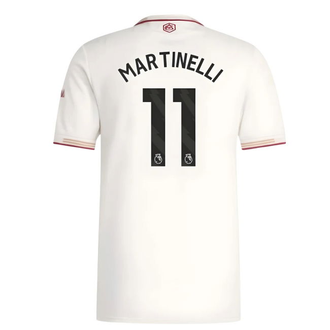 New Breathable Arsenal Third Team Kit (Martinelli 11)