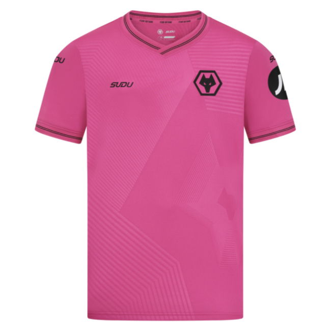 2025-2026 Wolves Goalkeeper Away Shirt (Pink) - Kids (Your Name)
