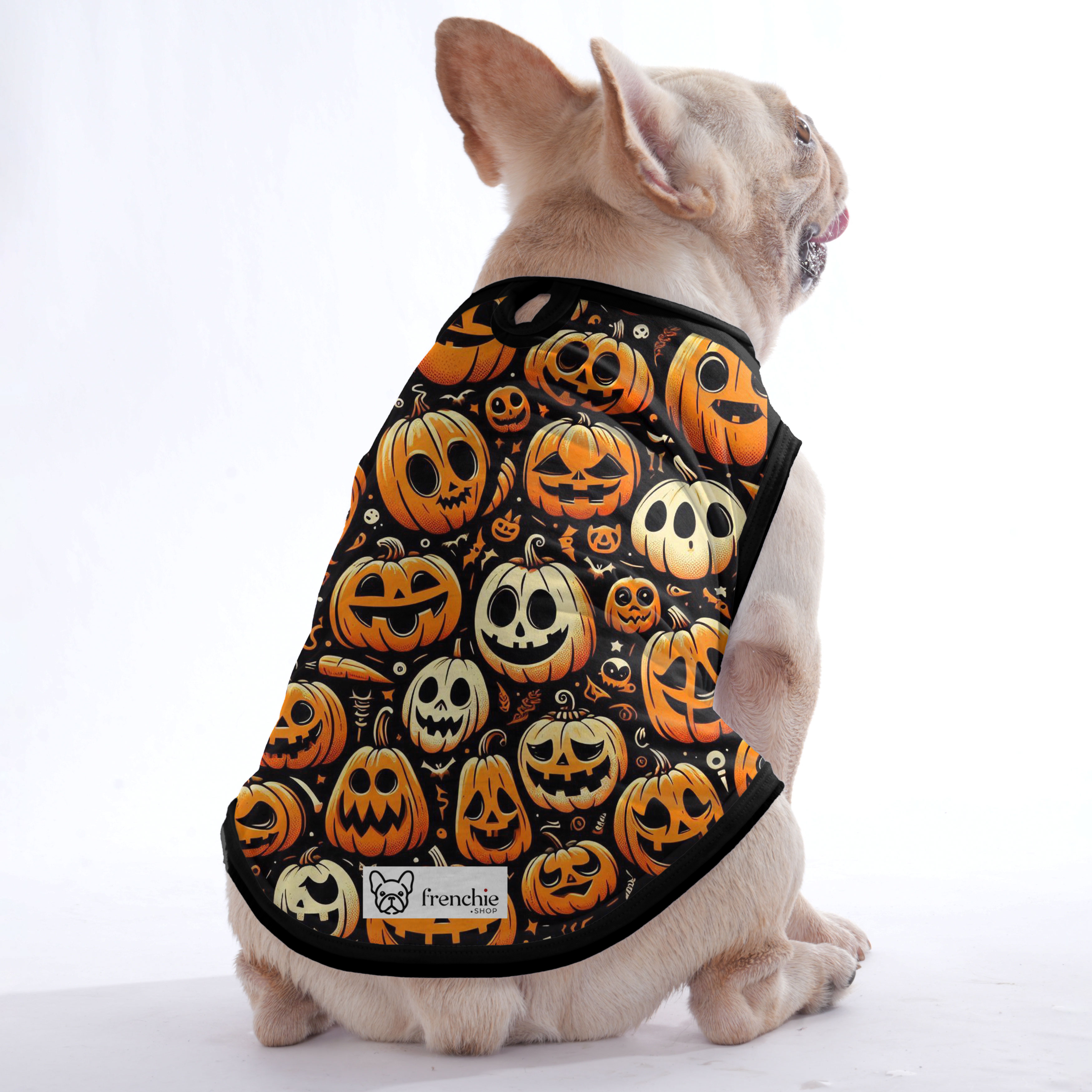 Frenchie-Fan The Pumpkin - Halloween Shirt For Frenchies - Frenchie S...