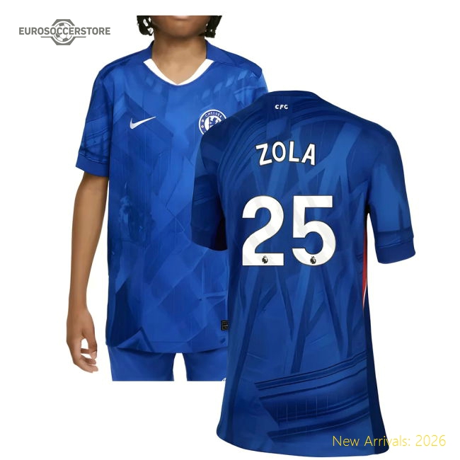 High-quality Kids Chelsea Zola Jersey 2025-2026 Non-irritating