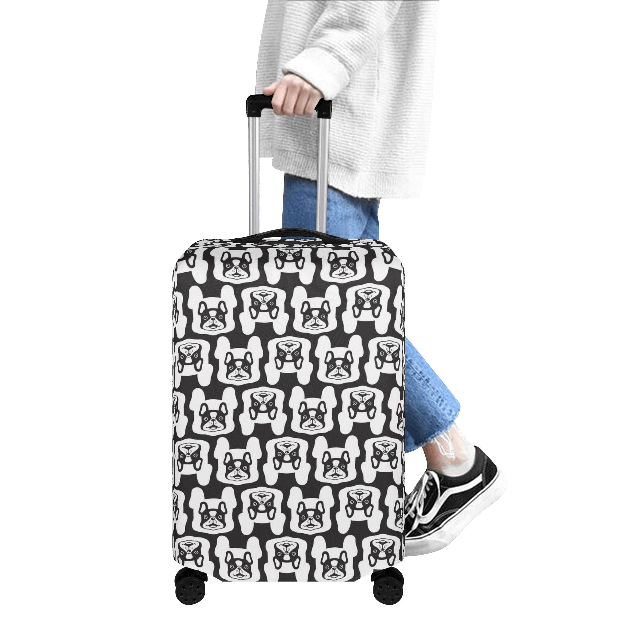 French Bulldog Bruno Luggage Cover Cute Frenchie Essential