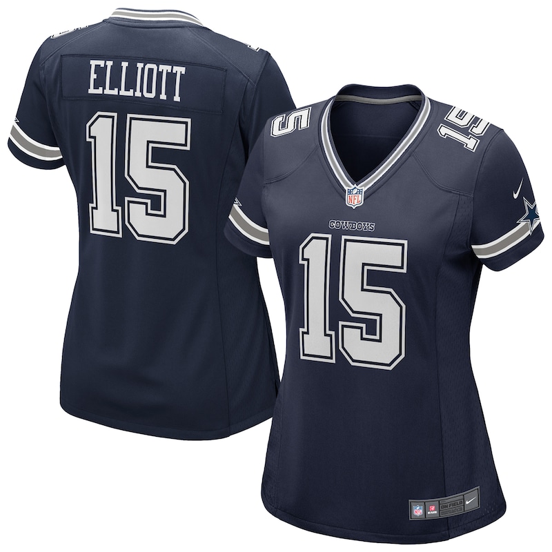 None Ezekiel Elliott Dallas Cowboys Iconic Game Jersey Football Appare