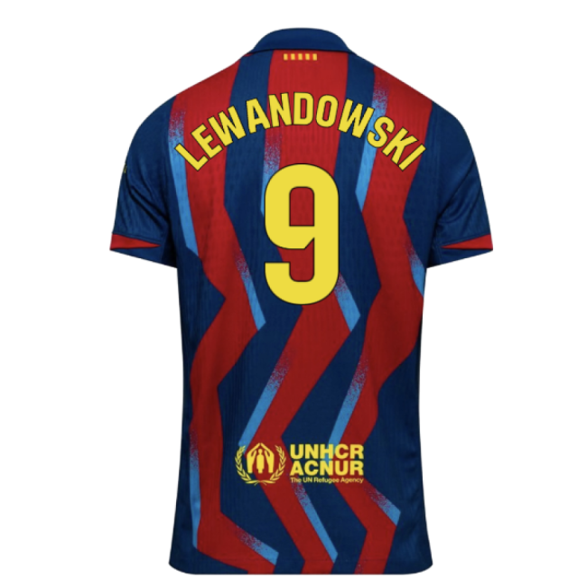 Authentic 2025-2026 Barcelona Authentic Dri-Fit Se Fourth Shirt (Lewandowski
