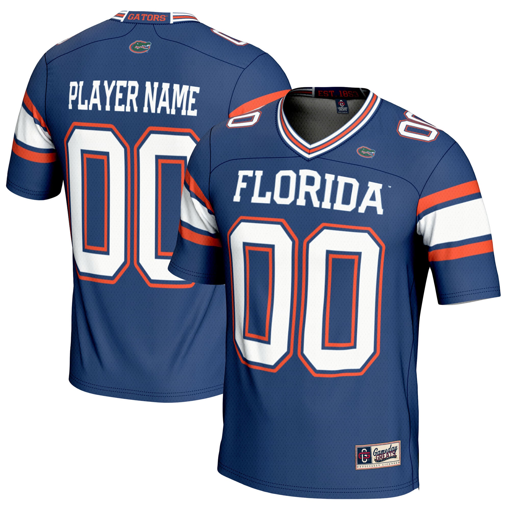 [NJP] Florida Gators GameDay Greats NIL Pick-A-Player Football Jersey - Royal