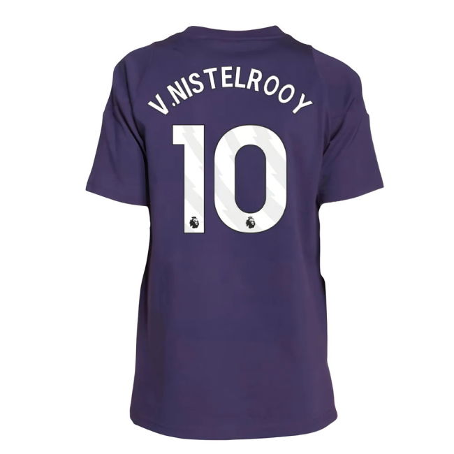 2025-2026 Man Utd Training Tee (Aurora Plum) - Kids (V.Nistelrooy 10)