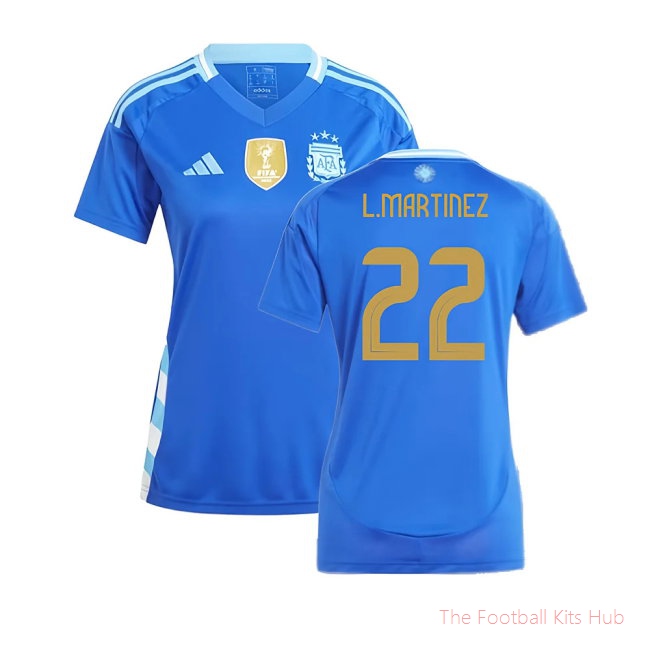 2024-2025 Argentina Away Shirt (Ladies) (L.MARTINEZ 22)