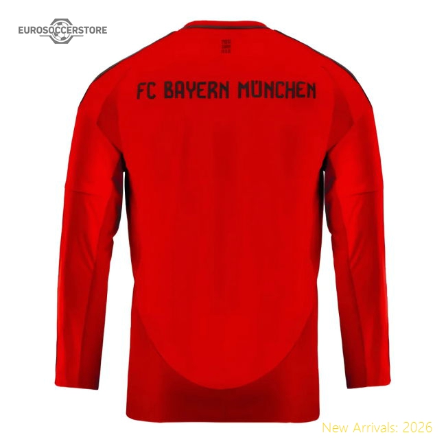 Top-grade 2024-2025 Bayern Munich Long Sleeve Home Jersey (kids)
