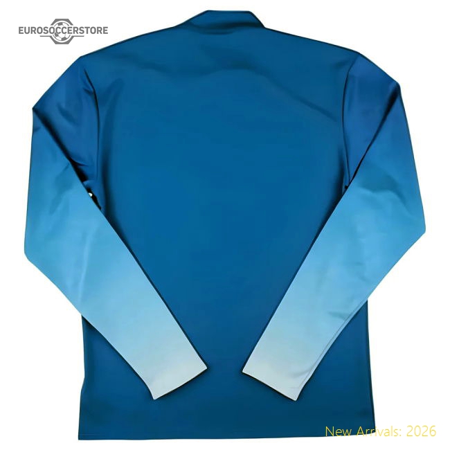 Official 2024-2025 Lazio Mid Layer 1/2 Zip Training Top (Royal)
