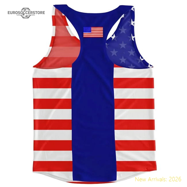 United States Flag Running Vest - Economical - Match Quality