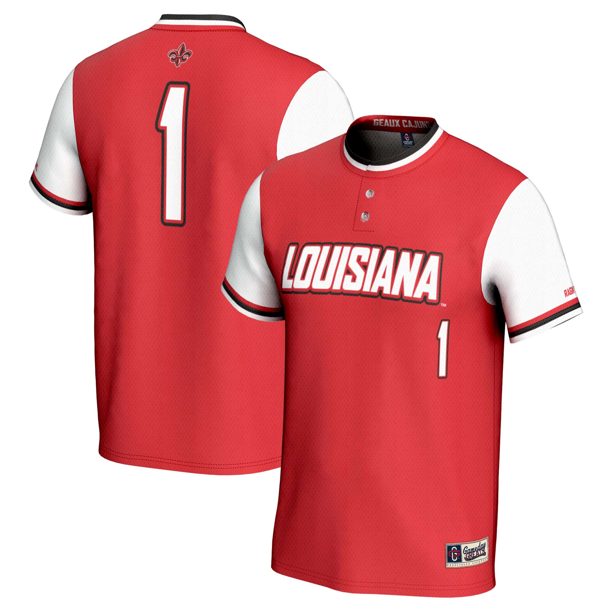 [NJP] Louisiana Ragin' Cajuns GameDay Greats Youth Lightweight Softball Jersey - Cardinal
