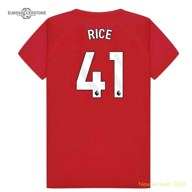Premium Arsenal Poly T-shirt (red) - Kids (rice 41) - Premium Quality