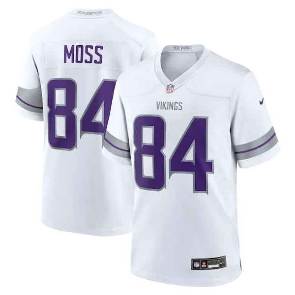 None Randy Moss Game Jersey - White | NFL Player Jersey | NFL Football