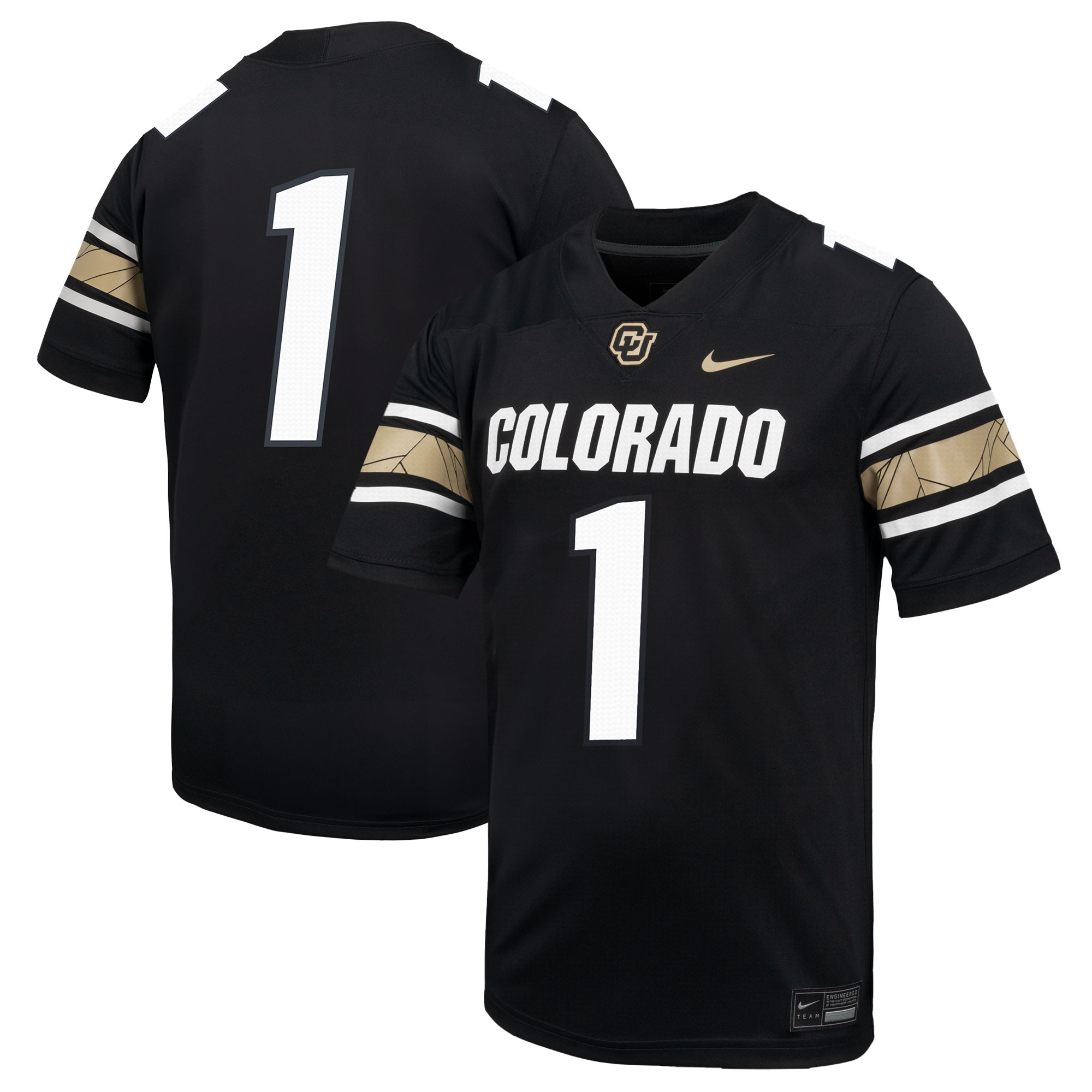 [NJP] Colorado Buffaloes Throwback Game Jersey - Black