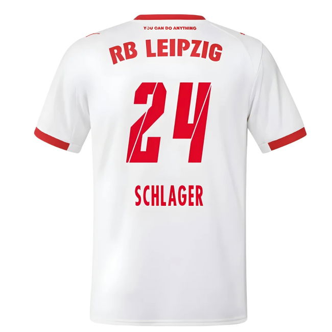RB Leipzig 2025-2026 Home Soccer Jersey (Schlager 24) | Elite