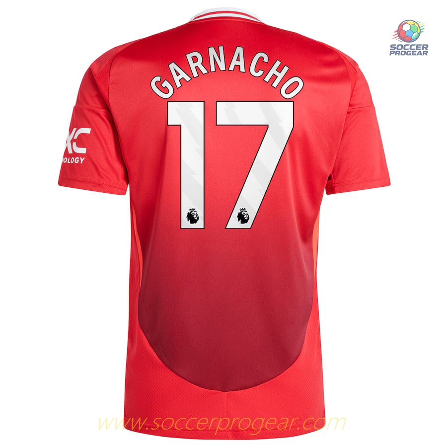 Manchester United Home Youth Kit Team Jersey 2024-25 Edition Garnacho