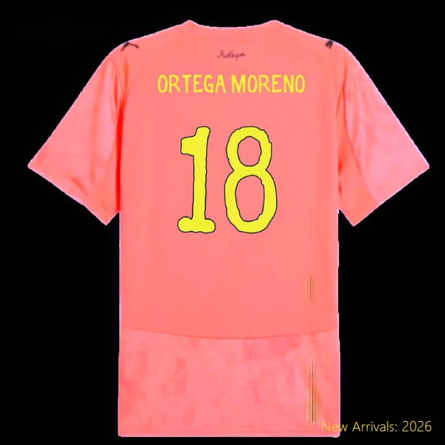 Gentle Football Team Kids Ortega Moreno Jersey 2025-2026 Breathable