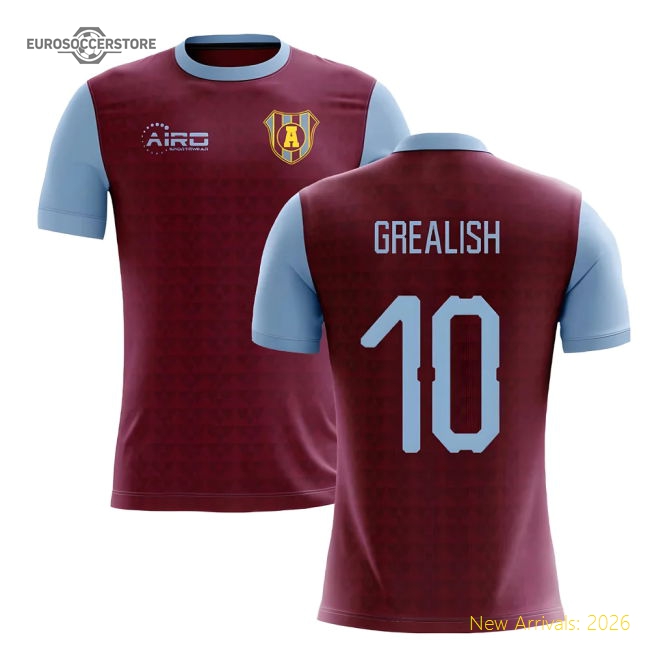 2025-2026 Villa Home Concept Football Shirt Grealish 10