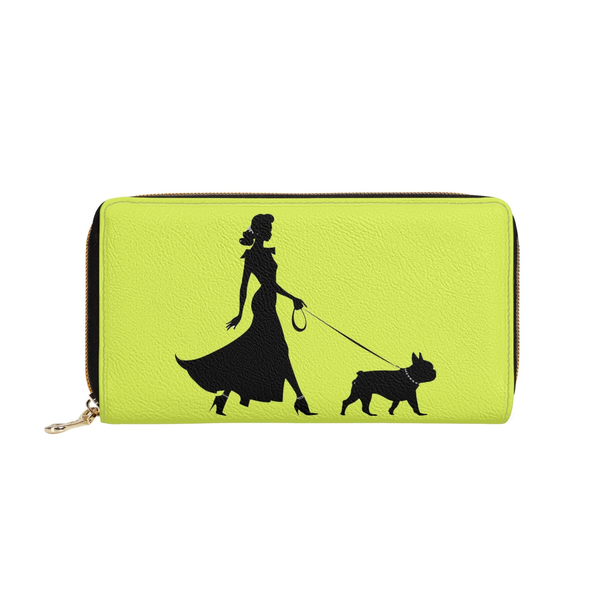 Frenchie-Fan Everyday Nala - Leather Zipper Wallet for Everyday Wear