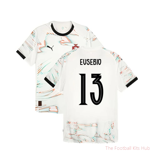 2025-2026 Portugal Away Authentic Jersey (Eusebio 13)