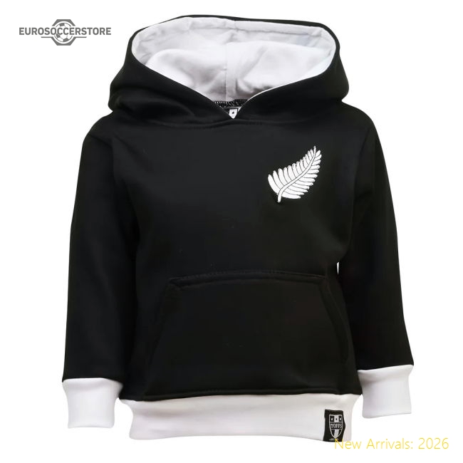 Kids New Zealand Hoodie - Black/White